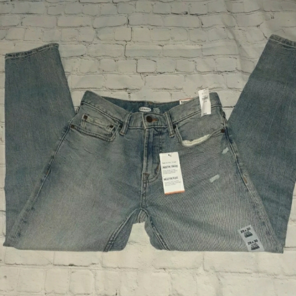 Mens Old Navy Relaxed Slim Taper Light Wash